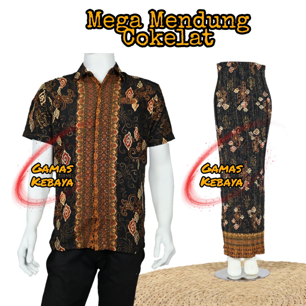 COUPLE ROK PLISKET DAN KEMEJA PENDEK BATIK/KEBAYA COUPLE/COUPLE ROK PLISKET/COUPLE PASANGAN TERBARU