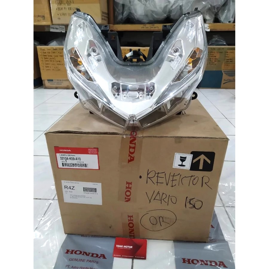 REFLEKTOR LAMPU DEPAN VARIO 150 - 125 LED 3310A-K59-A10 ORI AHM