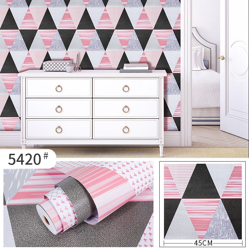 WALLPAPER DINDING MOTIF 3D 45x1000 Cm / STIKER TEMBOK TERMURAH-1