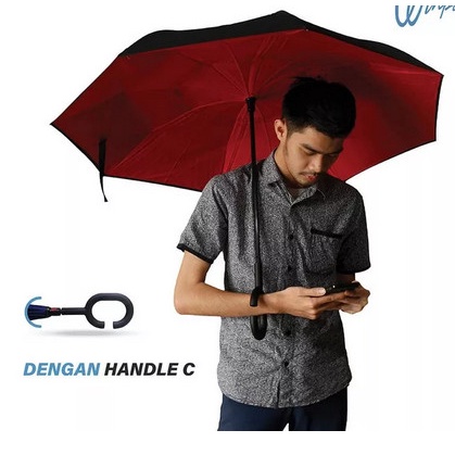 BELLA - PAYUNG TERBALIK UMBRELLA KAZBRELLA 2ND GEN REVERSE MODERN