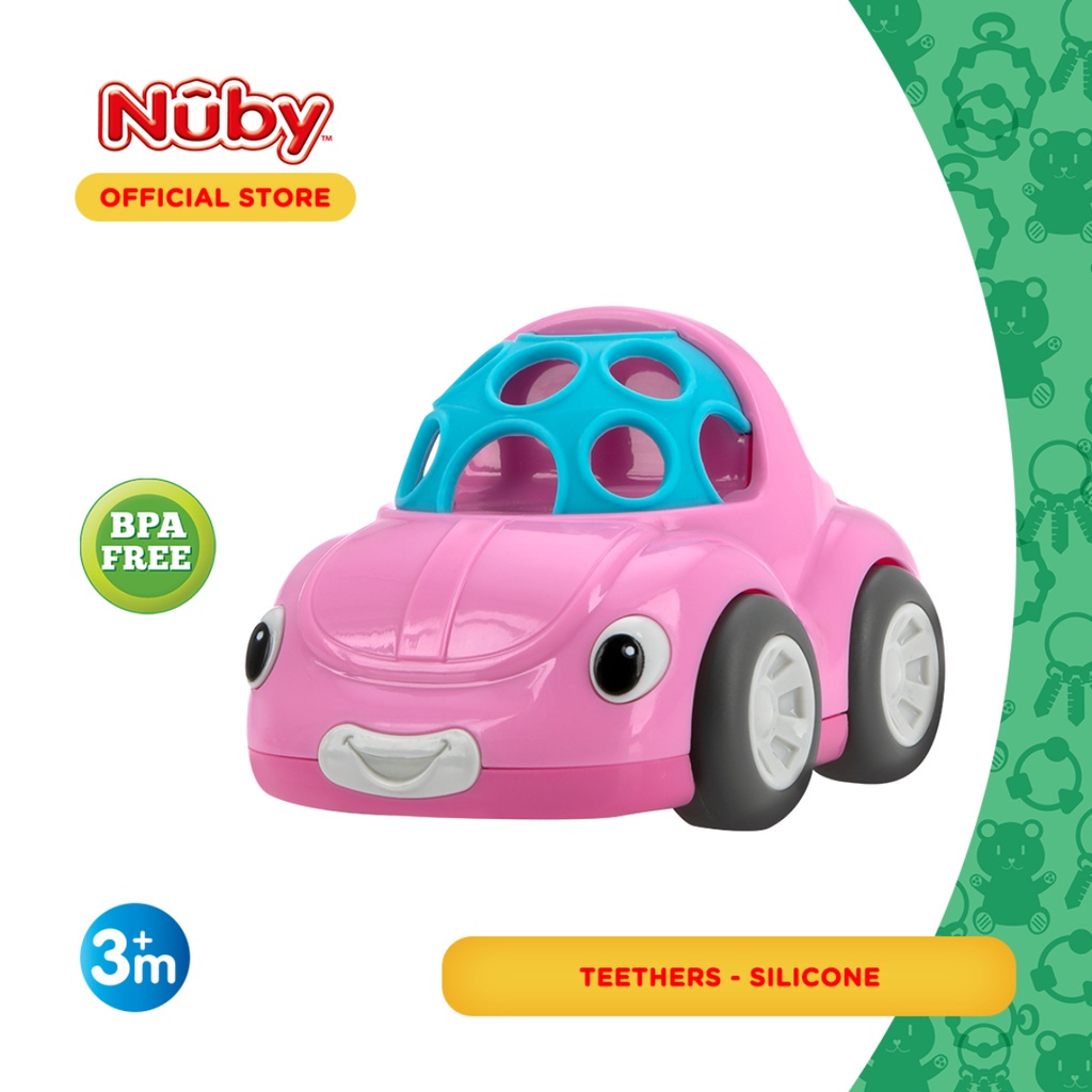 Nuby Play Pals Rattle Bugcar 127657 mainan mobil mobilan anak