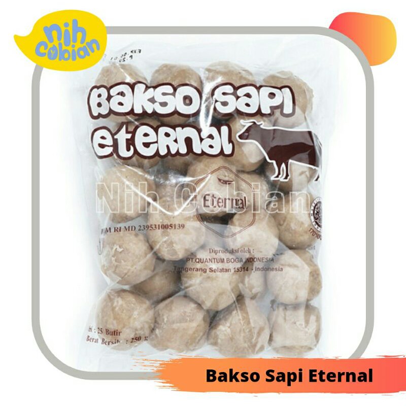 

Eternal Bakso Sapi 250gr Isi 25 pcs