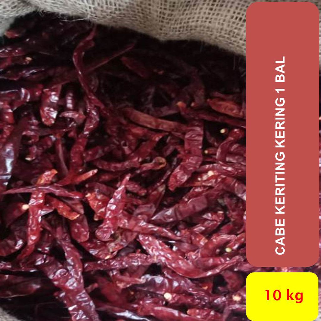 Cabe Keriting Kering kemasan bal 10 kg