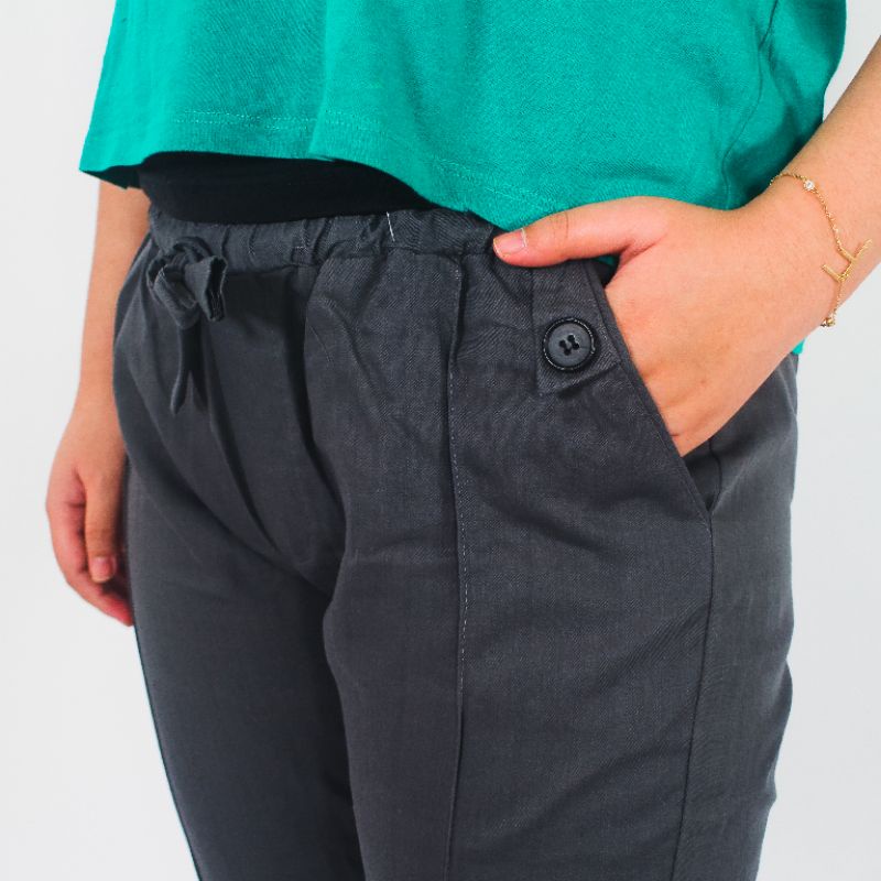 BAGGY PANTS PREMIUM AMERICAN DRILL GRADE A CELANA PANJANG WANITA