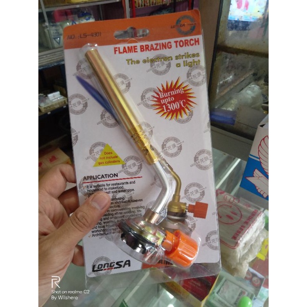 Jual Kepala Gas Torch Pematik Api Alat Las Kuningan Mollar MLRT7001D