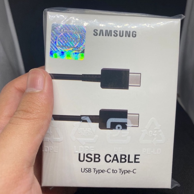 Kabel Data SAMSUNG Tipe C to Tipe C (C to C)