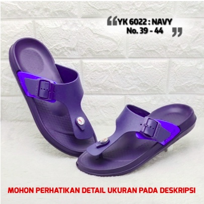 YK6022 Sandal Jepit Pria / Sandal Karet Pria Casual Merek Inkayni Size 39-44