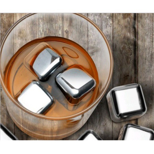 Reusable Stainless Steel Ice Cube 6 PCS / Es Batu Stainless