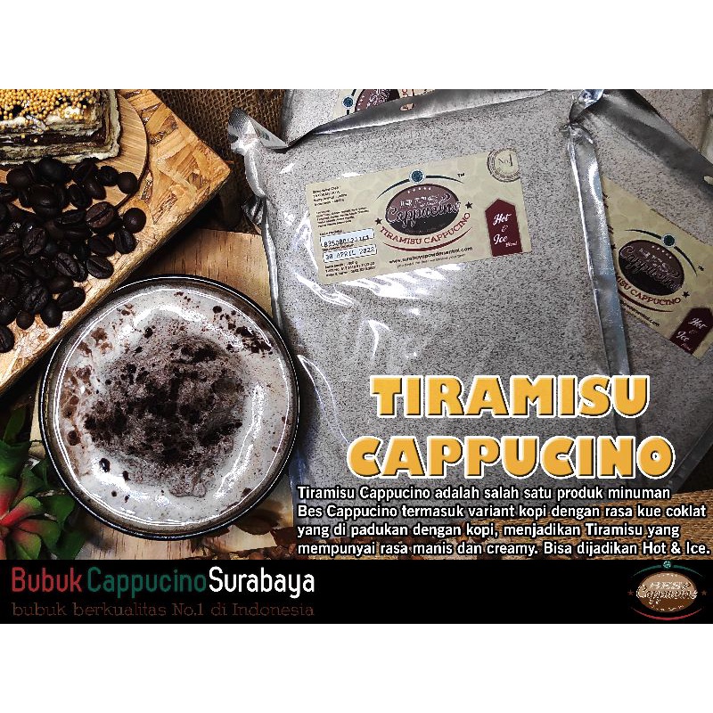 

Bubuk Minuman Rasa Tiramisu Cappucino(Bes Cappucino)