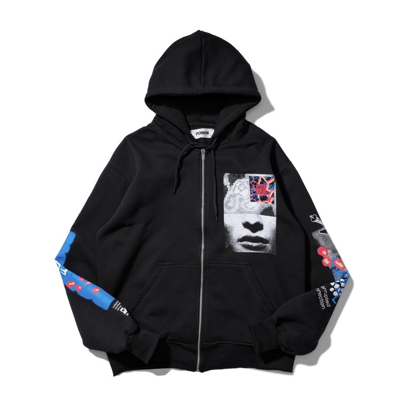 POISON FOREVER DREAM MACHINE ZIP HOODIE BLACK