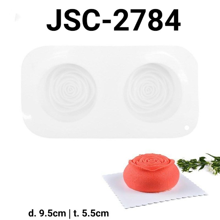 

JSC-2784 CETAKAN SILIKON ENTREMET CREAM MOUSSE CAKE BUNGA MAWAR ROSE TERBARU