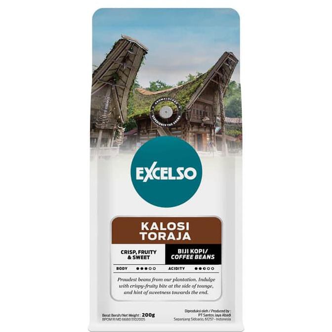 

Excelso Kalosi Toraja Coffee 200 gram - Biji Kopi