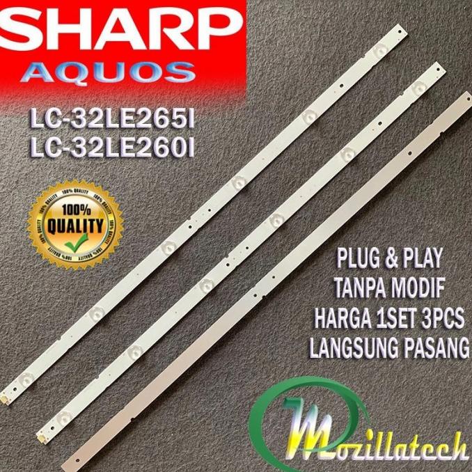 Original Backlight Sharp 6 Led 3V Lampu Tv Led Sharp 32Inch 6 Kancing