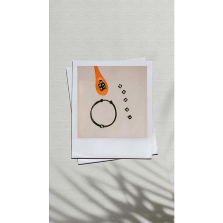 R01 Gelang vintage custom 1-2 inisial huruf a-z