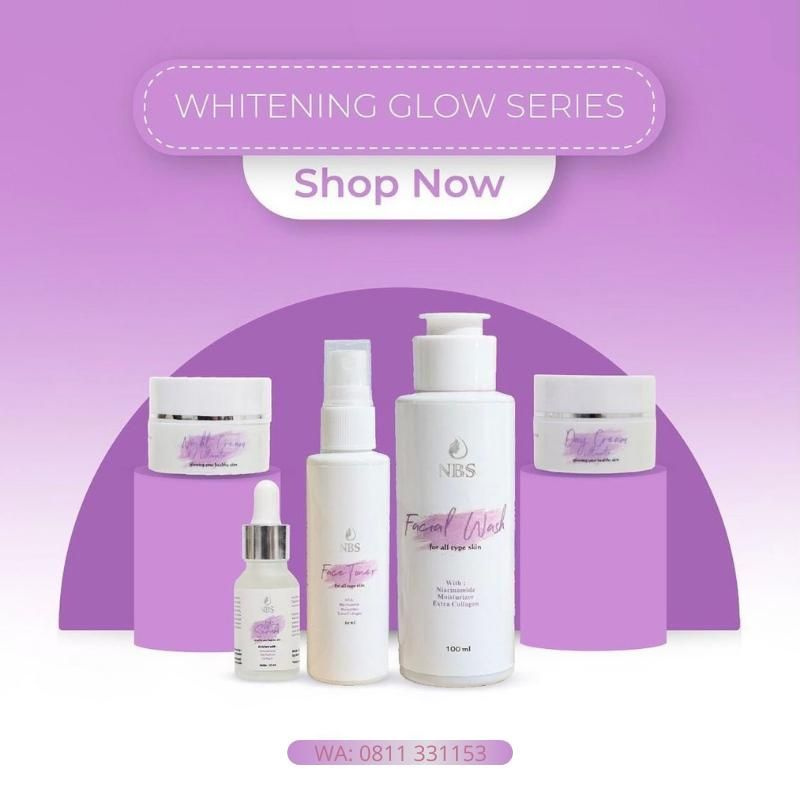 NBS PAKET ULTIMATE + SERUM/ DIAMOND GLOW/ ACNE SPOT Cream wajah putih glowing
