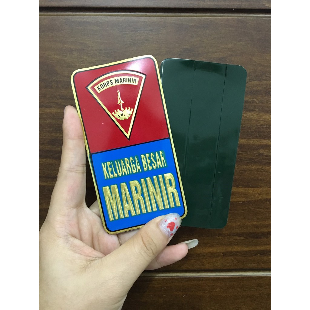 Sticker Plat Marinir - Stiker Marinir - Sticker Plat Mobil