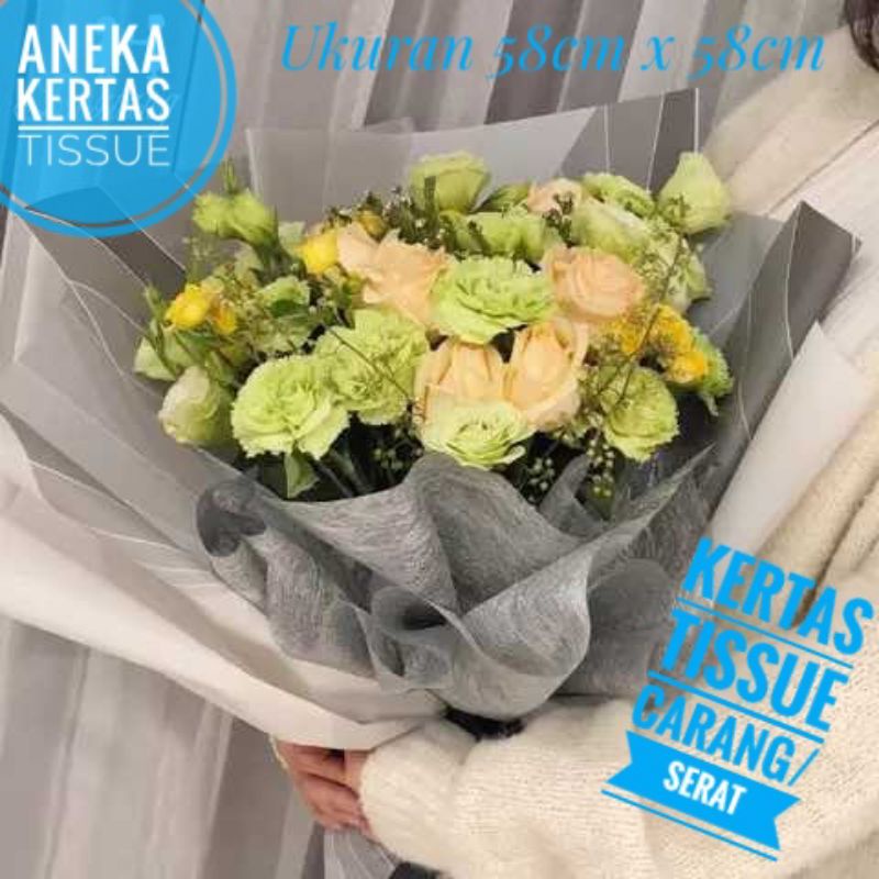 

( 5 pcs ) Kertas Tissue Carang Buket Bunga / Kertas Tissue Buket Kertas Tissue Serat/Carang Wrapping Paper Metalik Serat