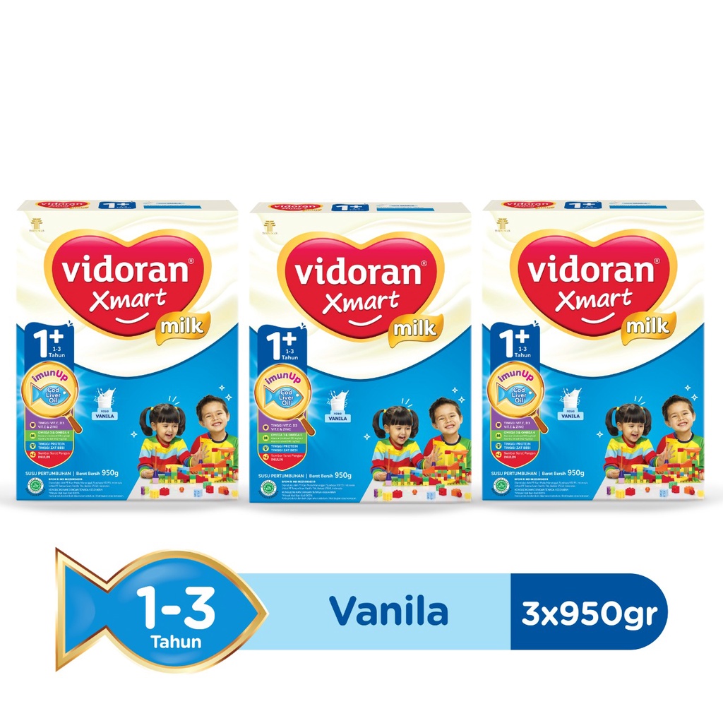 Promo Harga Vidoran Xmart 1 Vanilla 950 gr - Shopee