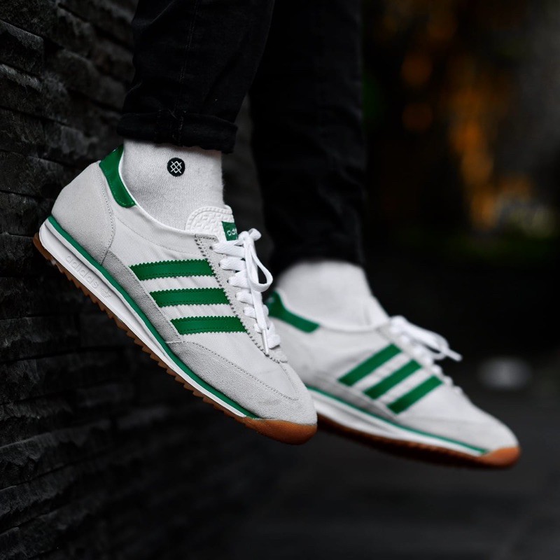 ADIDAS SL72 WHITE GREEN GUM 100 % ORIGINAL BNWB