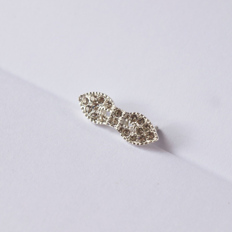 Bros Kecil Bros Mini Silver Part 2 Bros Jilbab Bros Hijab Bros Dagu Bros Imut Bros Cantik Brooch BZO-FlowLeaf