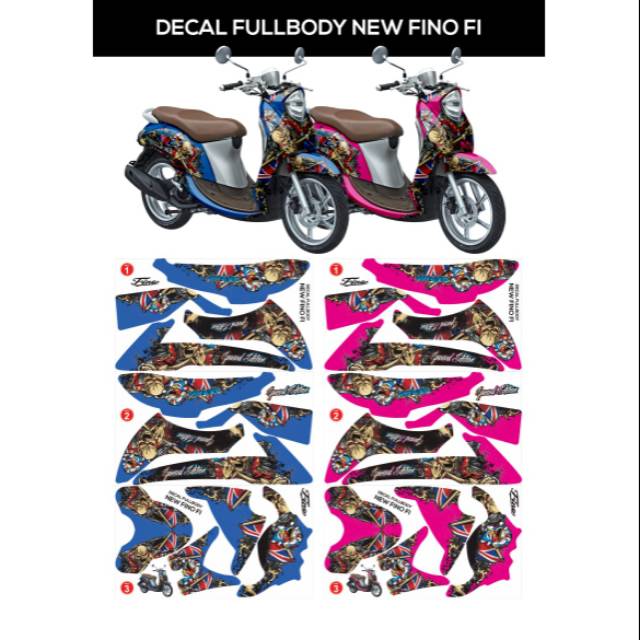 DECAL YAMAHA FINO DECAL FULLBODY YAMAHA FINO FI DECAL FINO