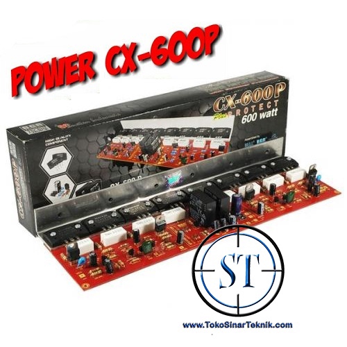 Kit Power Amplifier CX-600 Stereo Heavy duty OCL + Protektor CX-600P CX600P CX 600P Power Amplifier 