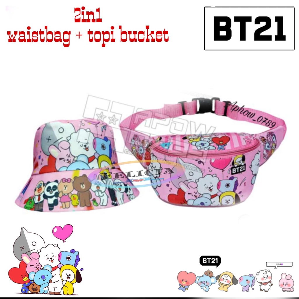 Wasbag+Topi Bt21 Printing Baru