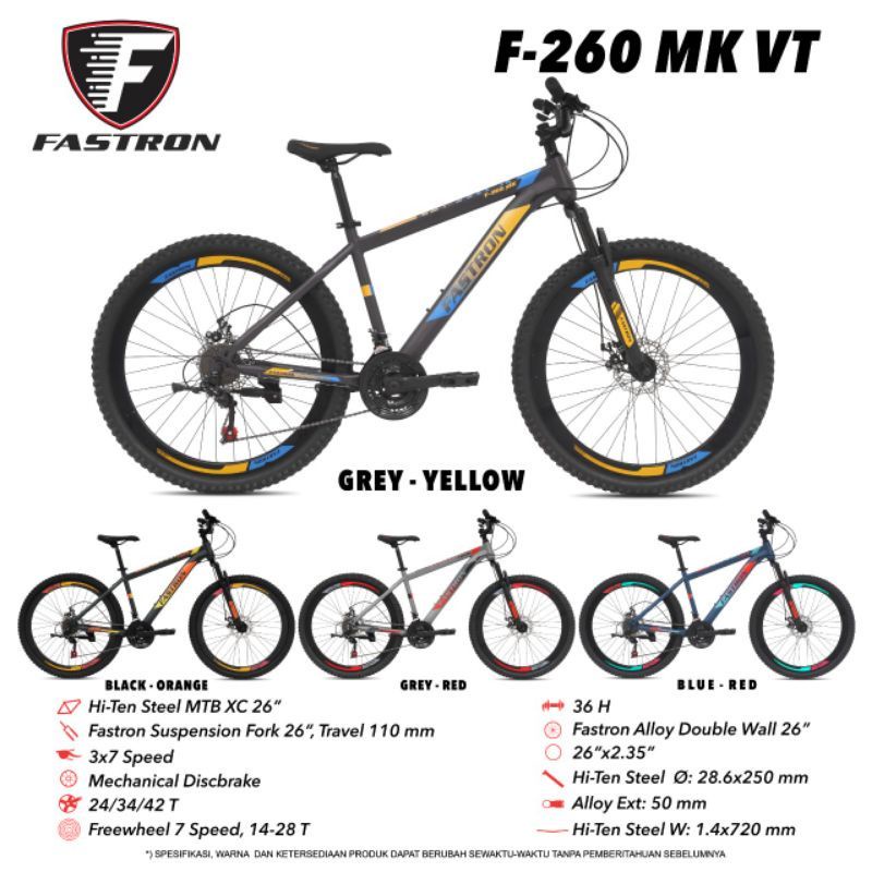 Sepeda MTB/ Gunung 26 inch 260 MK VT Fastron
