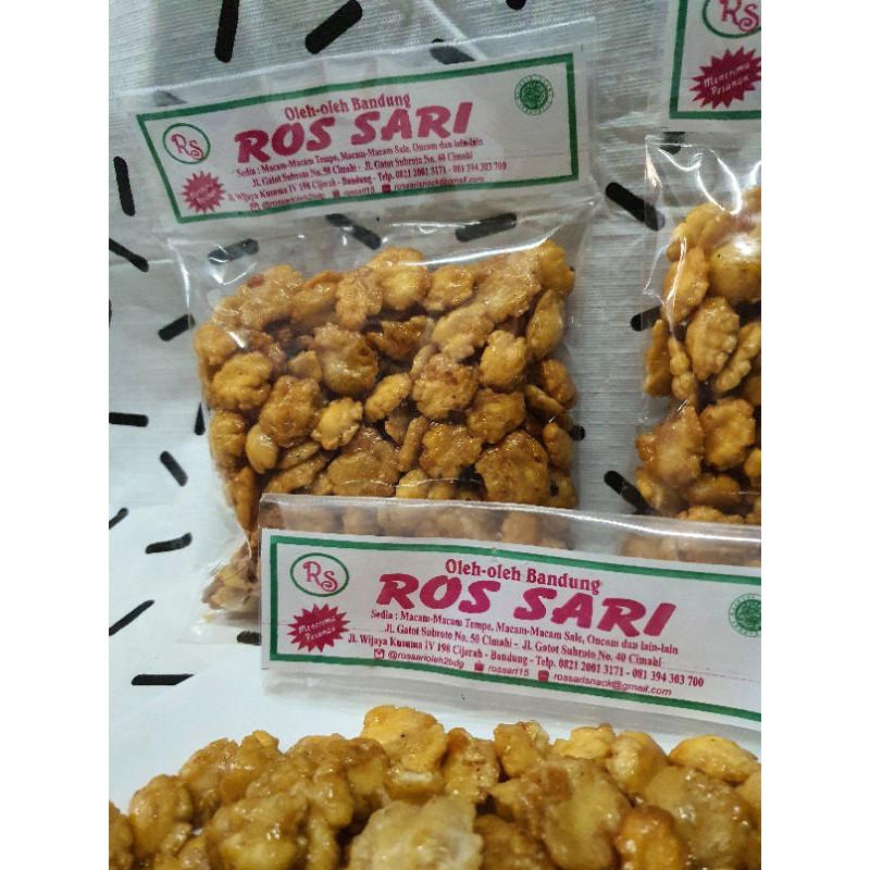 Keripik Emping Manis Pedas 200Gr Oleh Oleh Bandung