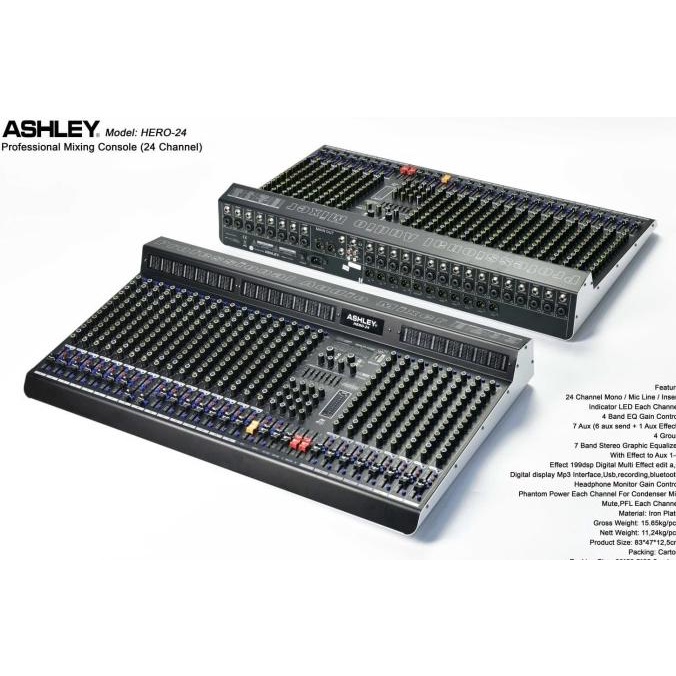 Mixer Ashley HERO 24 24 Channel ORIGINAL