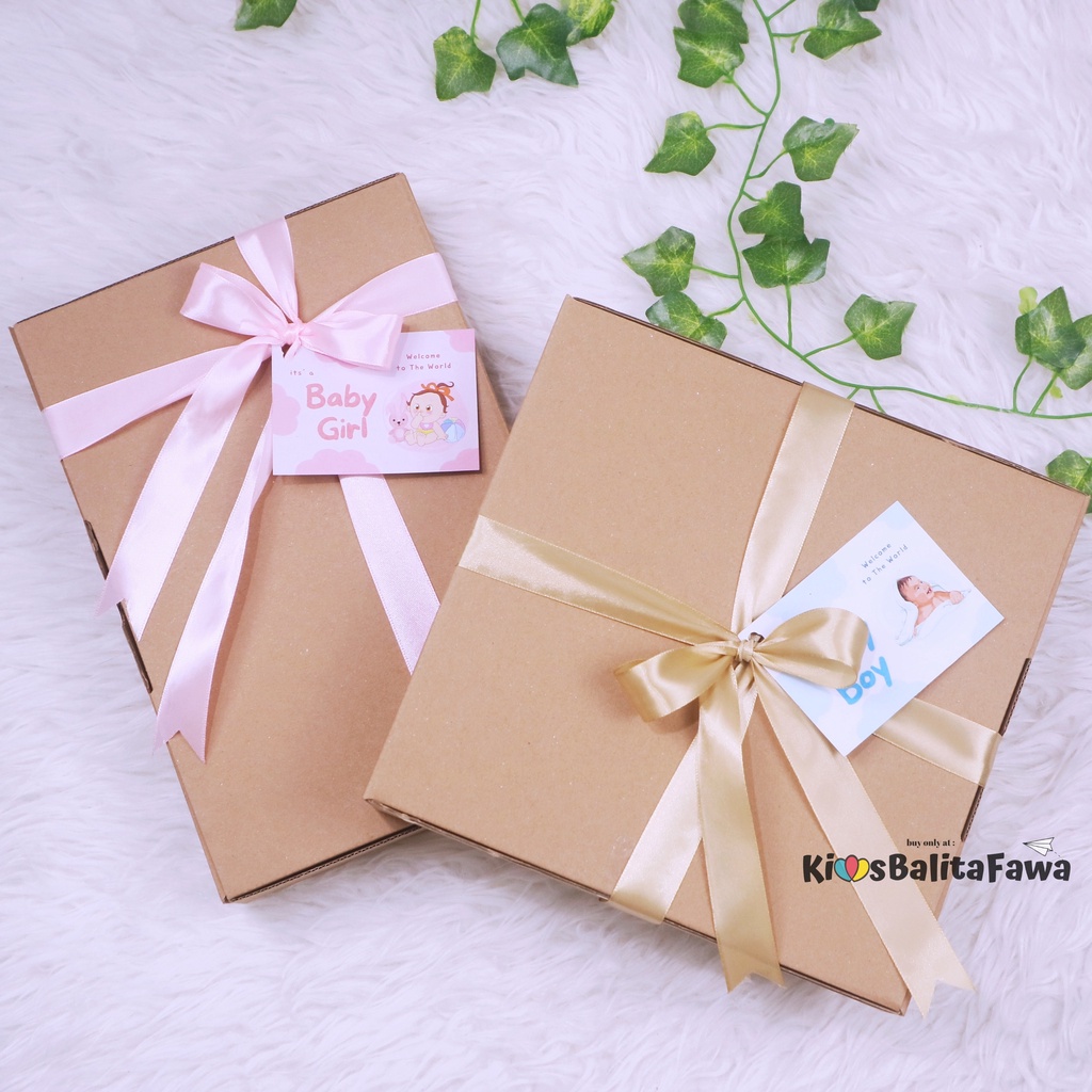 

(ADD ON) Bungkus Kado ala Hampers Mewah Premium Gift Lahiran Ultah FREE KARTU UCAPAN Pita Packaging