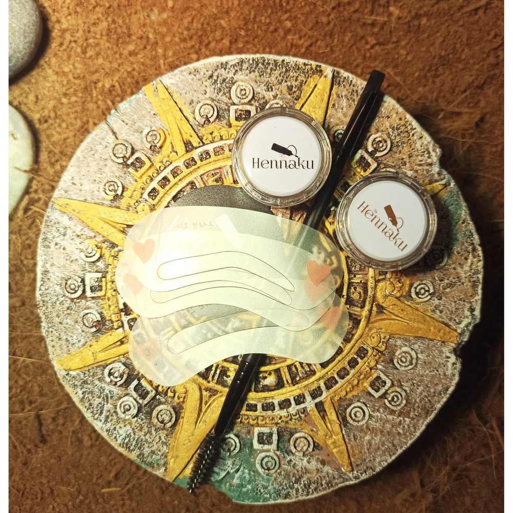 PAKET Henna alis eyebrow Tahan lama 2-5 hari Halal - Hennaku Brow