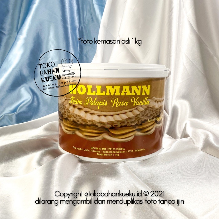 

HOLLMANN Butter Cream Vanilla 1 kg Buttercream Hollman Holman 1000 gr