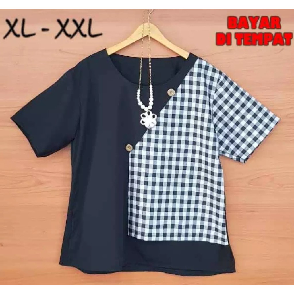 Binx  Blouse Jumbo / Atasan Jumbo kode 21-Hitam