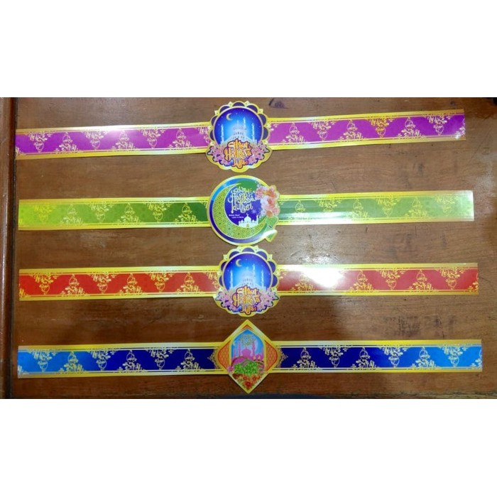 

Pita Bingkisan Lebaran / Pita Toples Lebaran / Pita Kertas Isi 50 Pcs