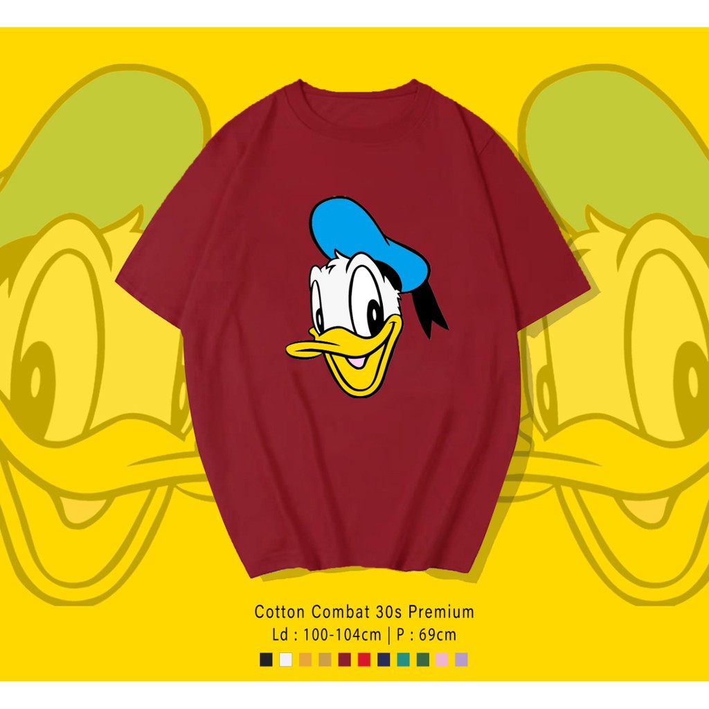 DONALD FACE / TERMURAH BAJU KAOS KATUN WANITA/ PRIA UNISEX LENGAN PENDEK / TUMBLR TEE