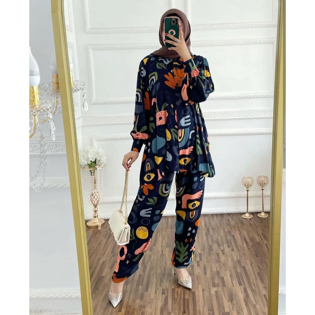 FAZLUNA GAMIS &amp; GAITZA ONESET PREMIUM RAYON PROMO ORIGINAL100%