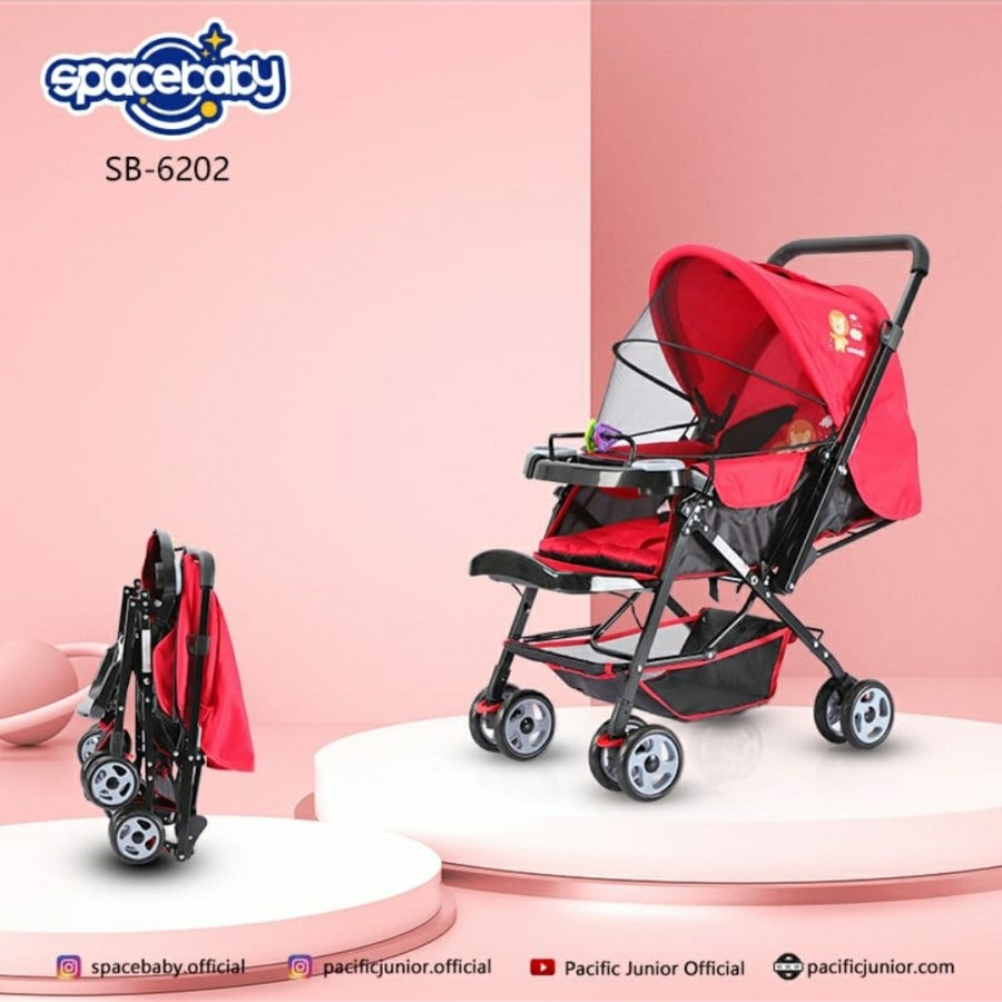 STROLLER DORONGAN BOLAK BALIK SPACEBABY SB 6202 SB 6066 SB 6055 KERETA DORONG BAYI SPACE BABY SB6202 SB6066 SB 6055