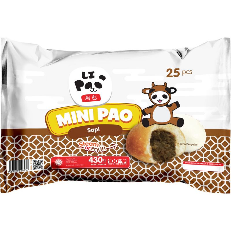 

LiPao MiniPao Sapi Isi 25 430gr / Li Pao Mini Pao