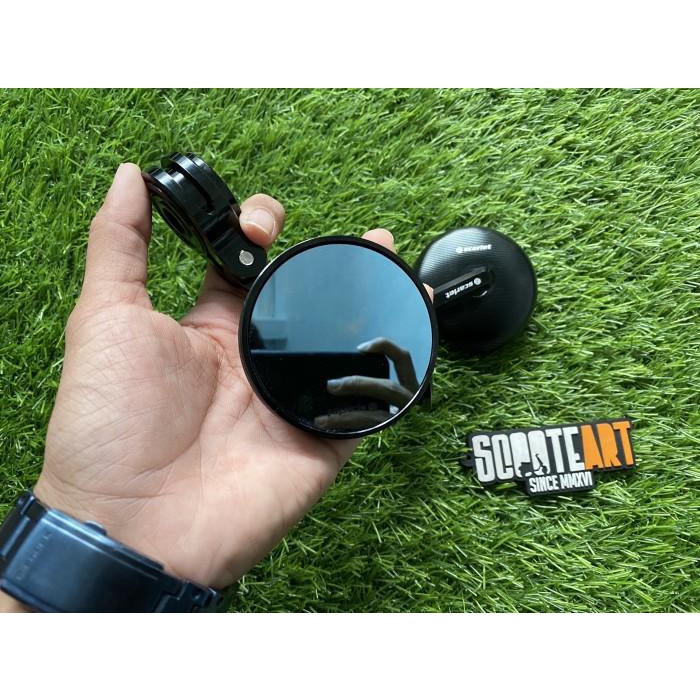 Spion Barend / Jalu Original Scarlet Black Mini Untuk Vespa Matic