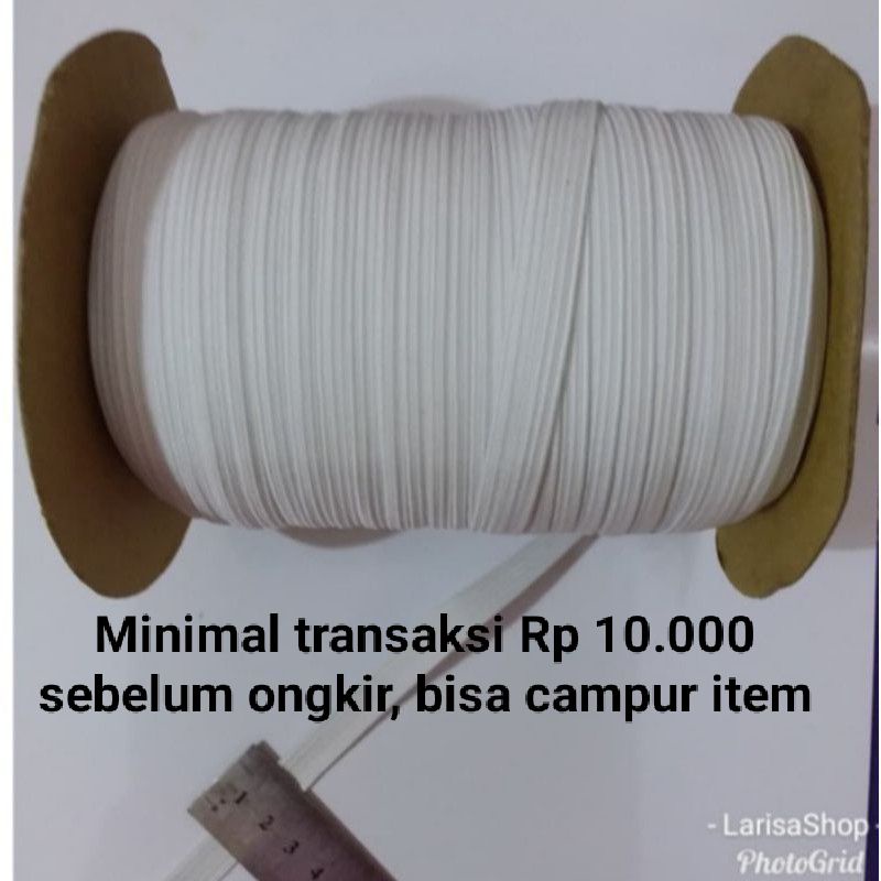 Tali Karet Elastis / Tali Karet Pinggang / Tali Kolor per Meter