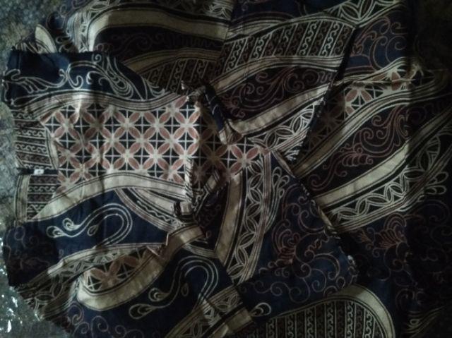 Tey-17 Batik Wanita Asj Sa Hrb026 Kenongo Kemeja Tosca Pendek