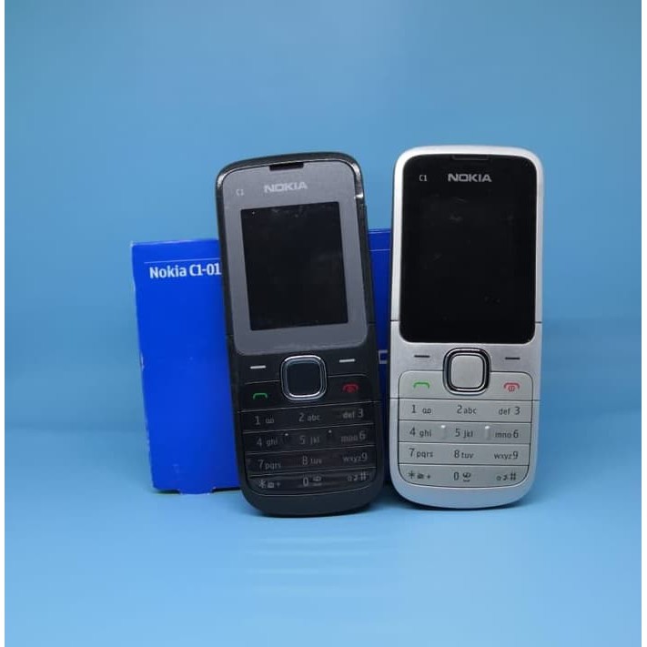 DISKON NOKIA JADUL C1-01 REFURBISH HP MURAH GARANSI 1 BULAN - HITAM