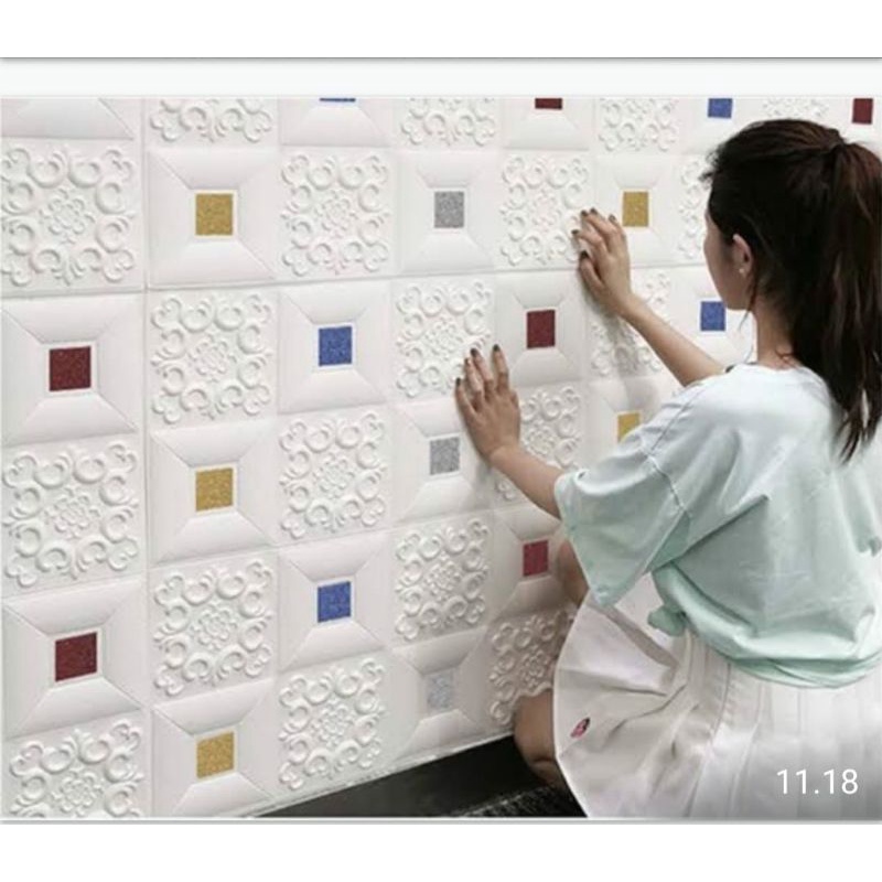 wallpaper batik 3D Foam