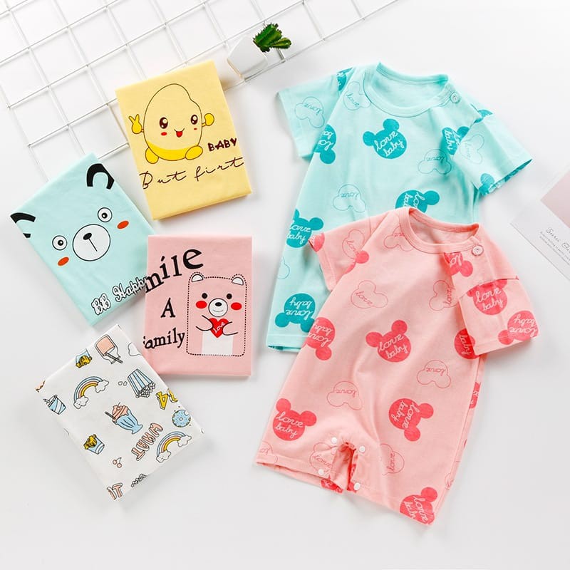 Baju bayi 0 6 bulan Jumper bayi / baju bayi laki laki baju bayi perempuan jumper bayi 0 6 bulan Import