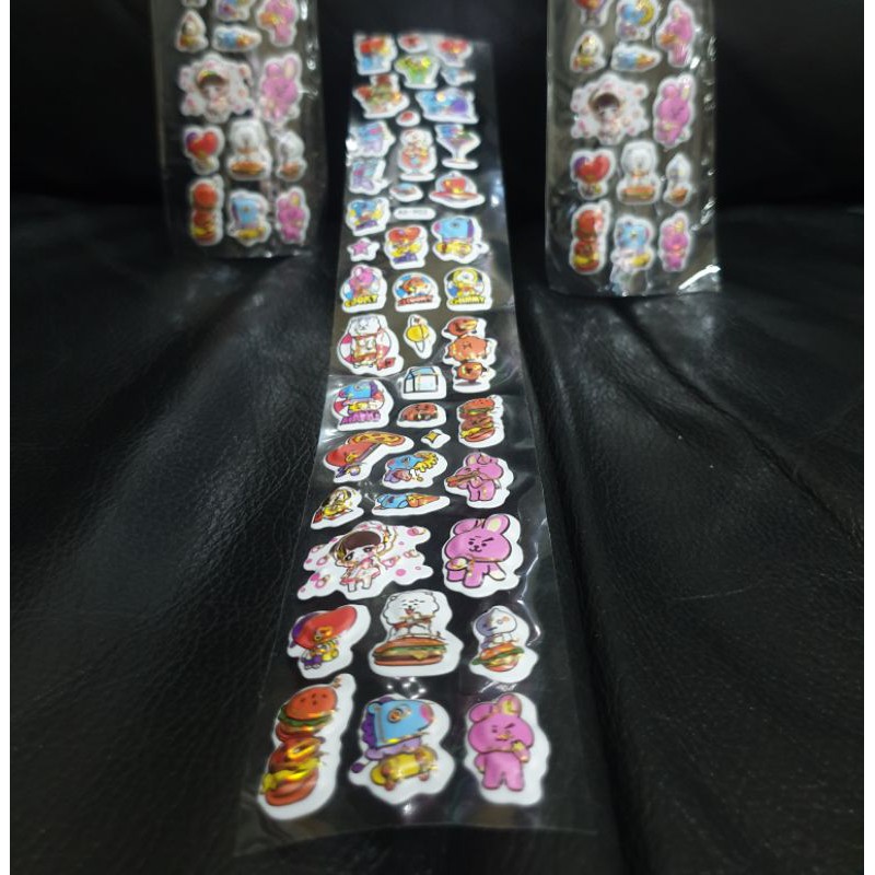 KPOP BTS STICKER TIMBUL BT21 CUTE CARTOON 3D MURAH