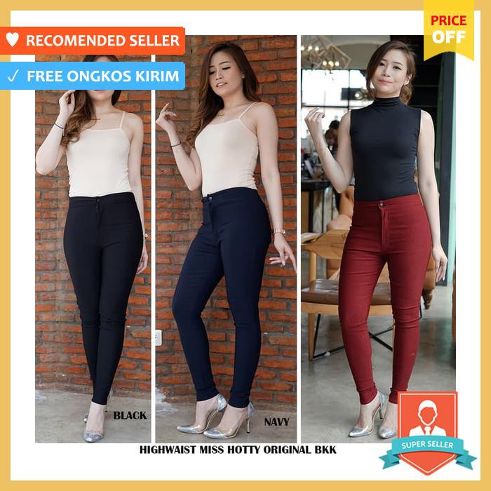 Celana Highwaist Wanita / Hw Miss Hotty Original Bkk