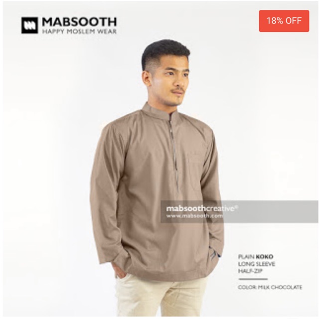 MABSOOTH muslim wear, baju koko, baju muslim