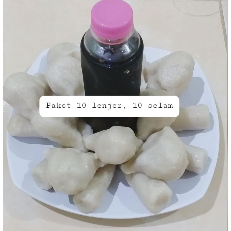 

Pempek Paket isi 20 (10 Lenjer, 10 selam kecil)