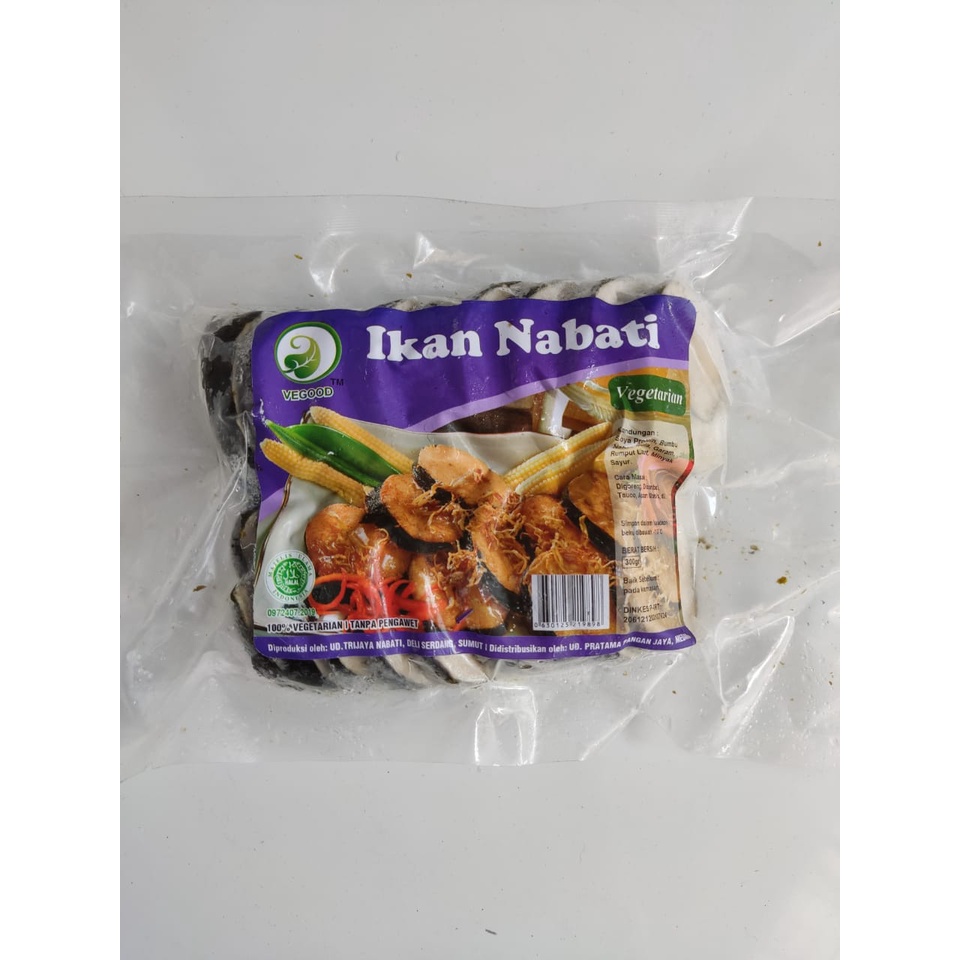 

VEGOOD IKAN NABATI 300gr Ikan Makarel Vege Vegan Fish Sliced